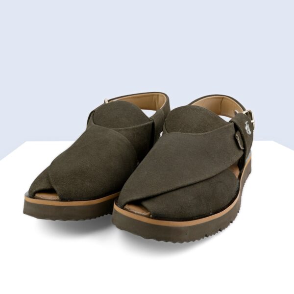 Peshawari Sandal - Brown (Suede Leather) (PMC11) - Image 2